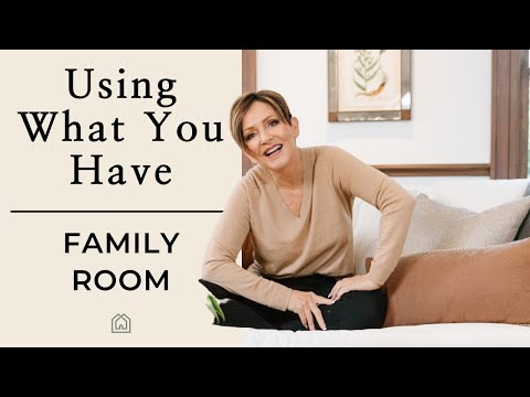 Budget Family Room Makeover | Using What I Have